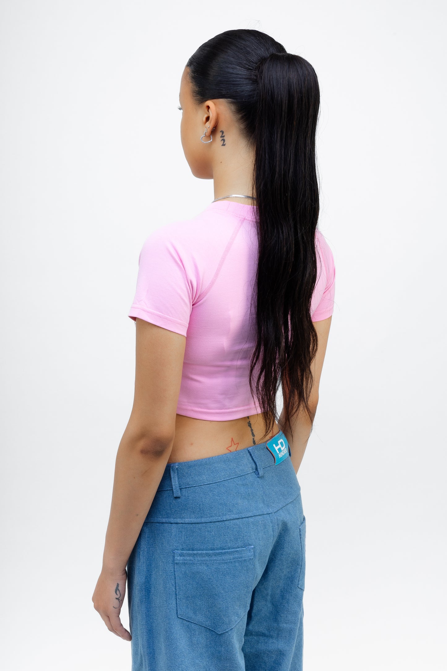 Pink Wild Flower Crop Top