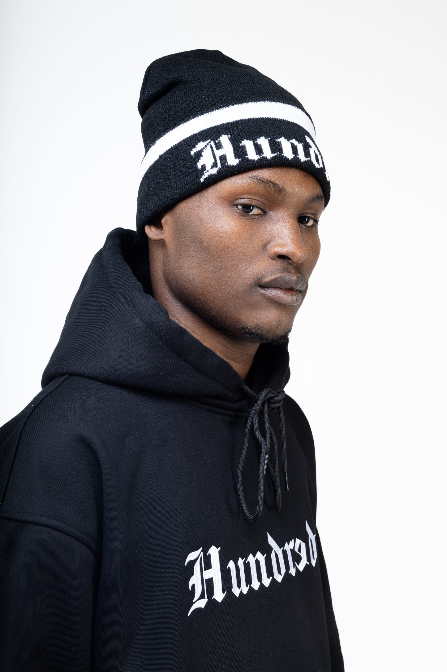 Black Twin Color Beanie