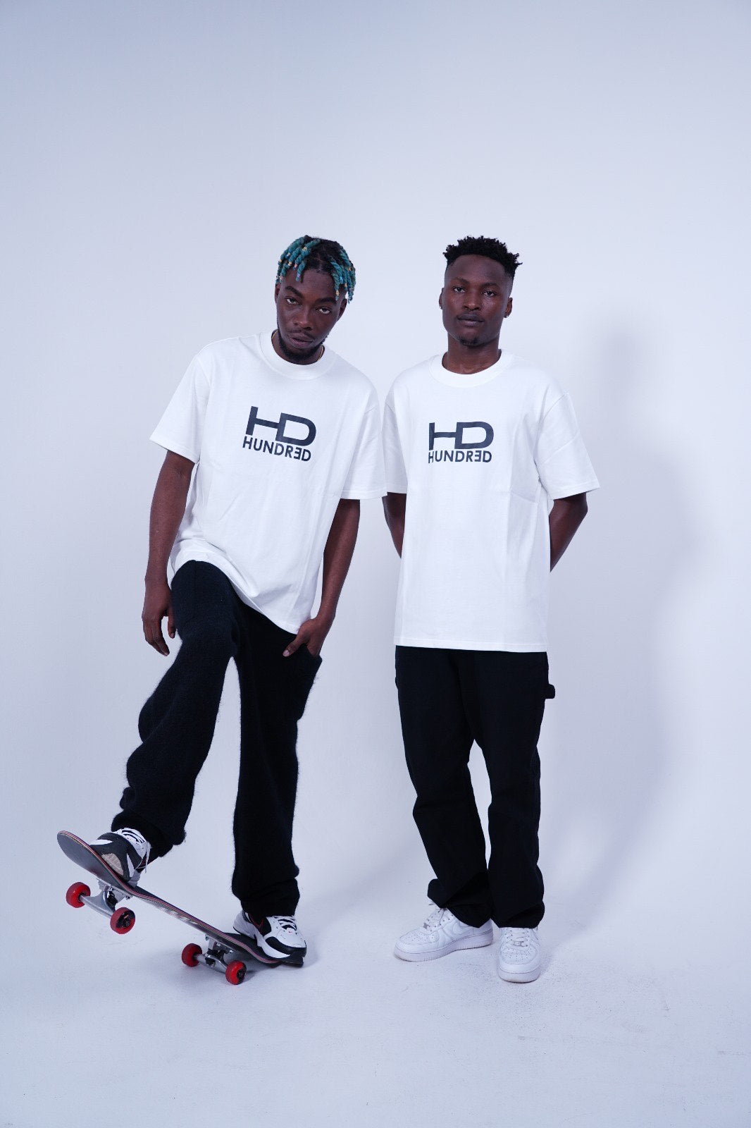 Hundrǝd White Logo T-Shirt