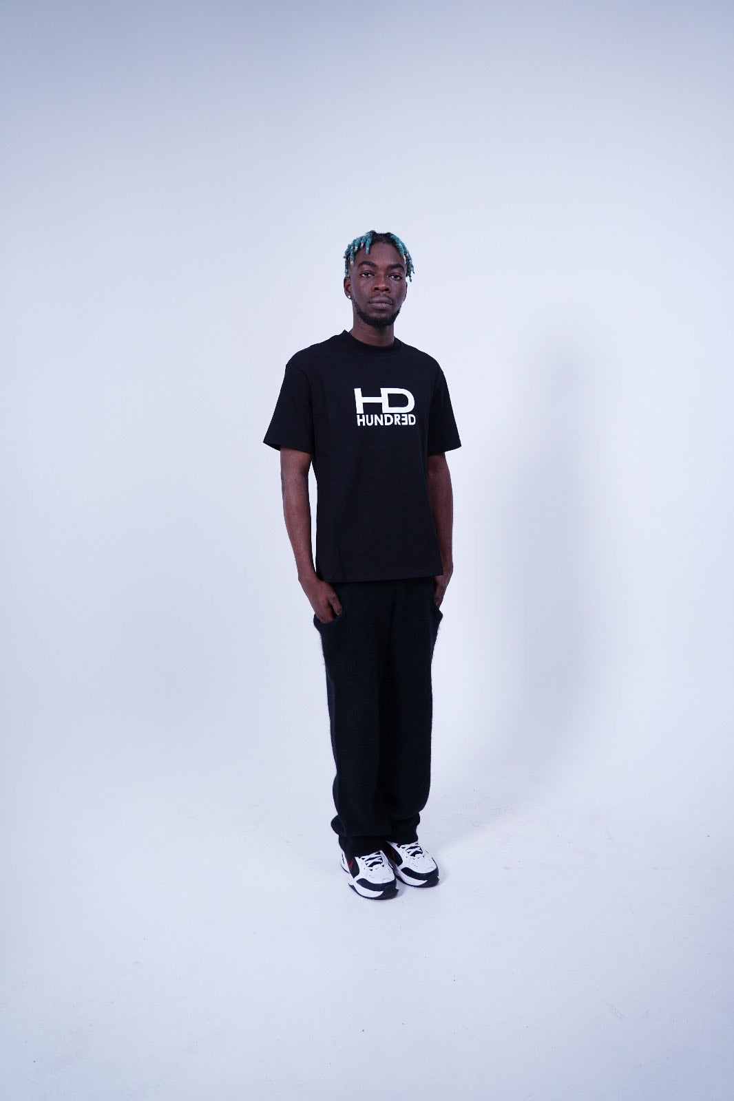 Hundrǝd Black Logo T-Shirt
