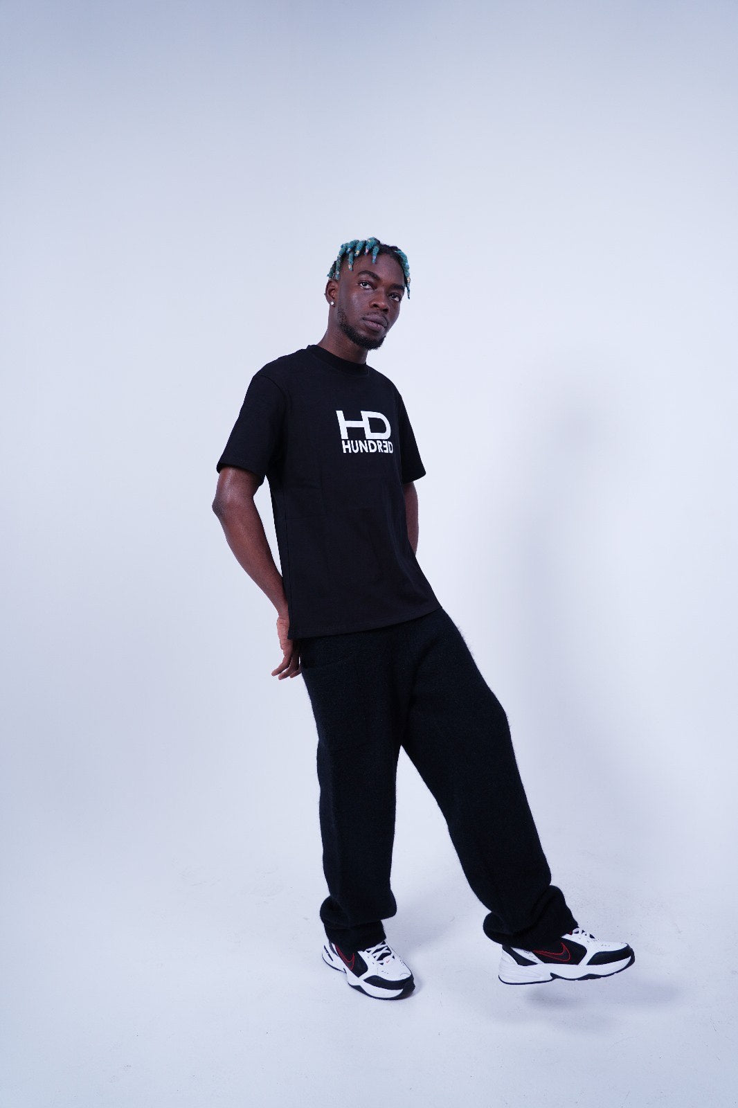 Hundrǝd Black Logo T-Shirt