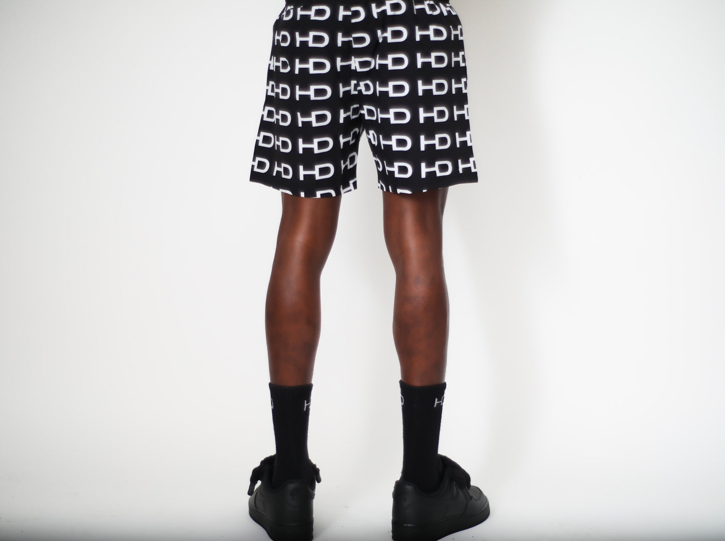Hundrǝd Black Monogram Shorts