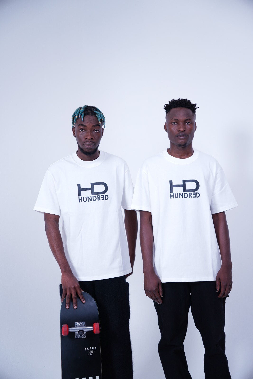 Hundrǝd White Logo T-Shirt