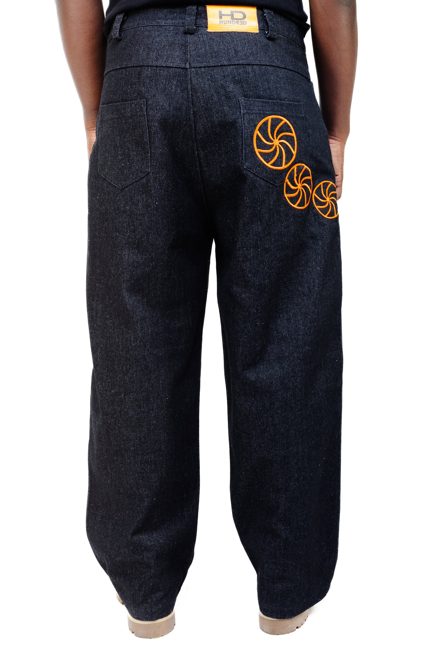 Bold Line Baggy Flare Denim Jeans