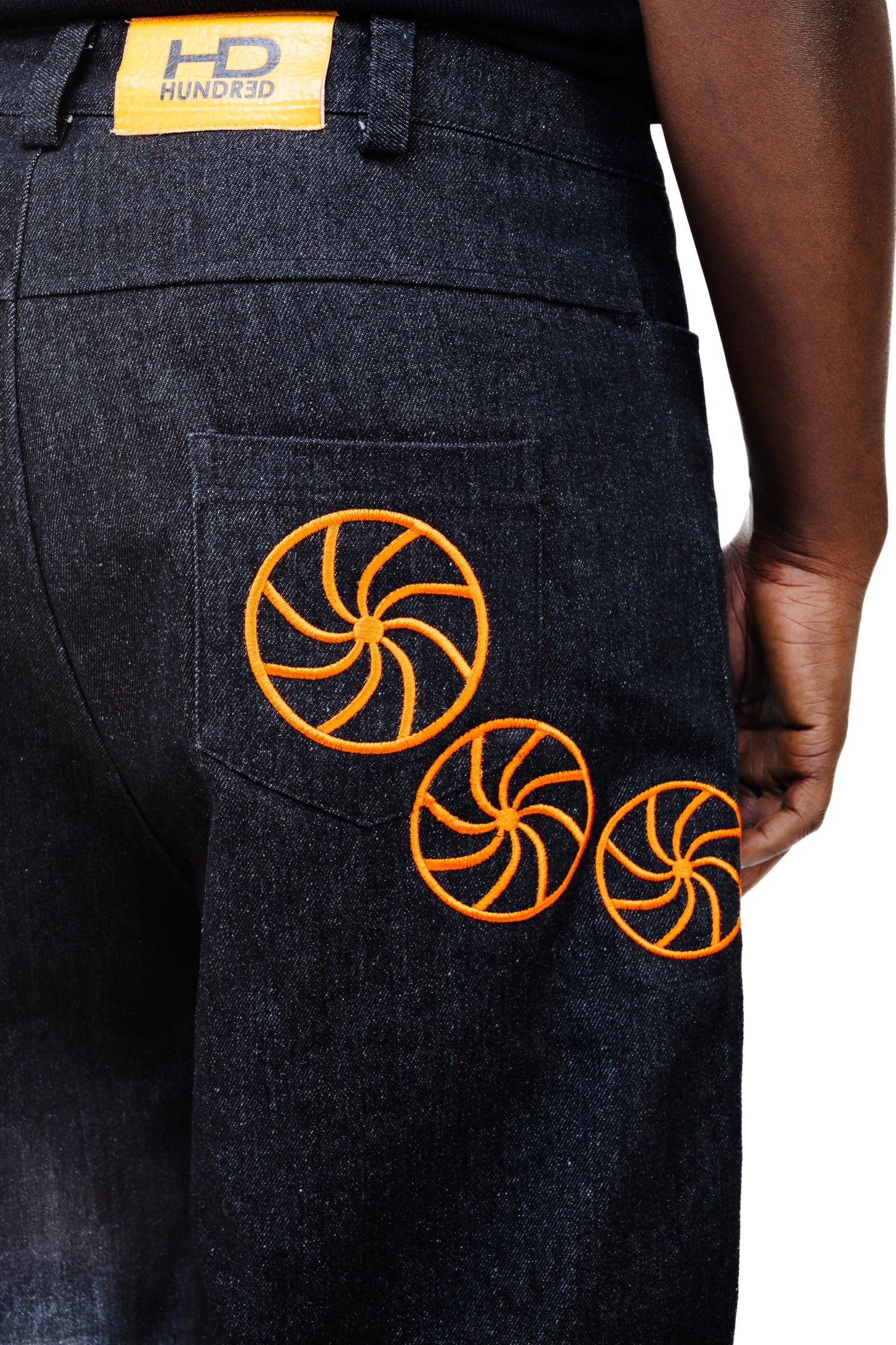 Bold Line Baggy Flare Denim Jeans