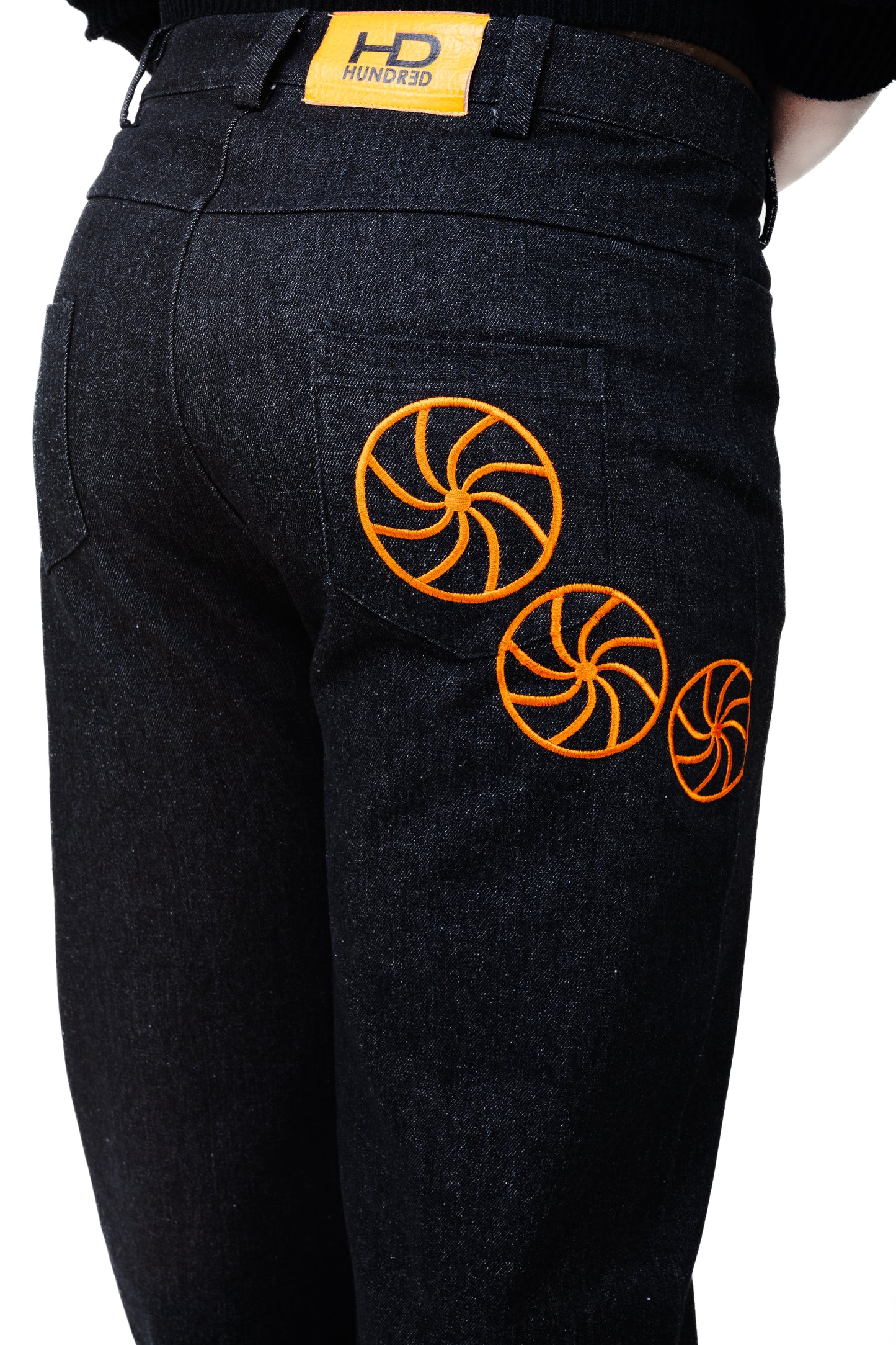 Bold Line Baggy Flare Denim Jeans