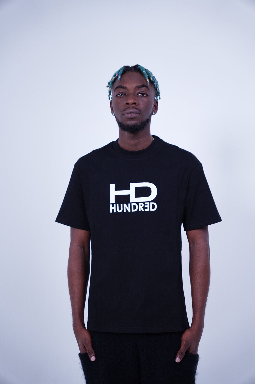 Hundrǝd Black Logo T-Shirt